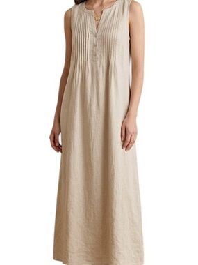 Malvin 100% Linen Maxi Shift Dress